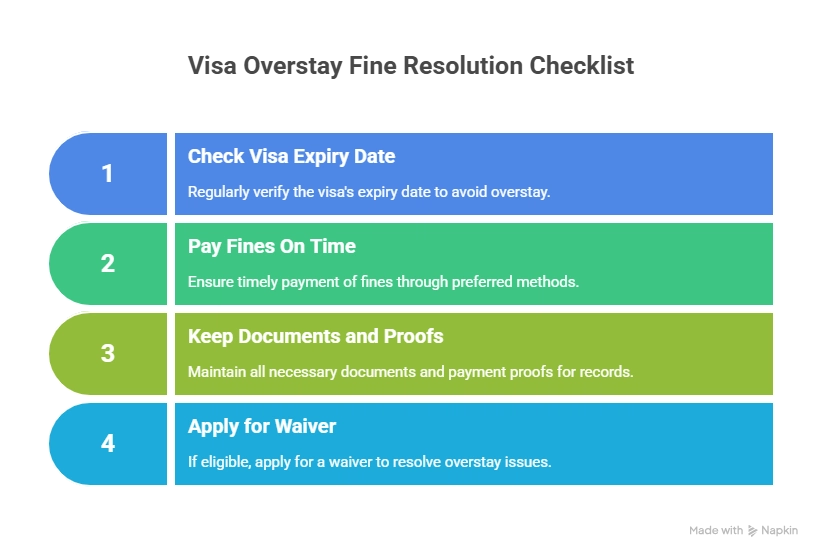 Final Checklist: Resolve Overstay Fines Smoothly
