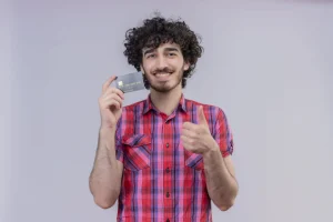person holding a fazaa card